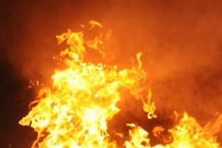 Fierce fire in Madhubani