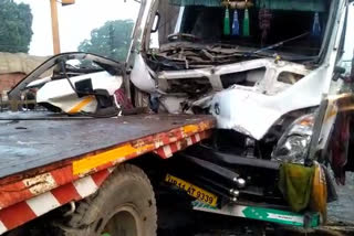 dholpur accident, driver injured, dholpur news