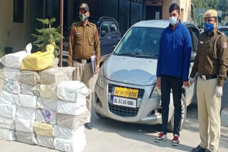 Baba Haridas Nagar Police arrested smuggler with 25 cartoons illegal liquor and car
