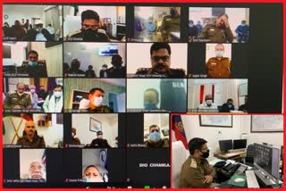 Dwarka Police constantly meeting with Chhath Puja Committee through video conferencing