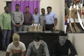 Three armed men arrested in Chikhali