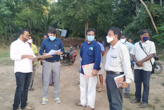 Amalapuram sub collector visit Sand Reaches