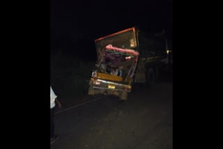 lorry, auto accident at ungutur mandal