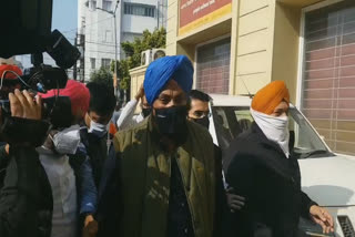 Raninder Singh arrived to appear before the ED on the third notice in jalandhar
