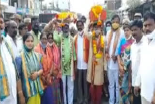 Kurumurthy Swamy Jewelery Procession in wanaparthy