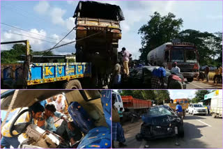road accident at  railway Koduru