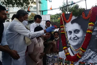 Women's congress has donates solar lamp to children under the name of Indira Jyoti