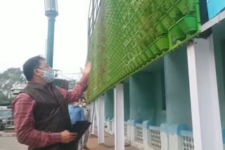 hanging garden in tatanagar railway station campus