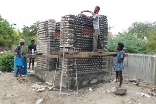 Thoothukudi: Toilets built by using empty water bottles