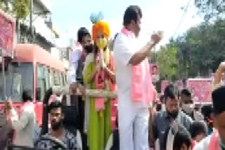 begum bazar division trs candidate puja vyas filed nomination