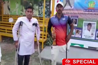 story-of-handicapped-cricketer-rambabu-in-ghaziabad