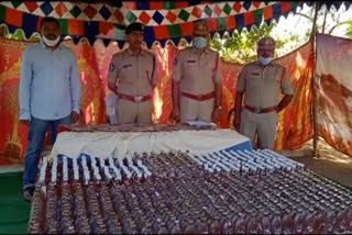 Alcohol smuggling from Telangana to AP