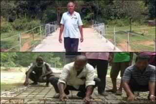 Gangadhar Rout  built bridge with his own money  ഒഡീഷ  odisha  കാണ്‍പൂർ ഗ്രാമം  Kanpur village