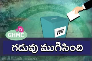 జీహెచ్ఎంసీ ఎన్నికల నామినేషన్లకు ముగిసిన గడువు