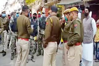 Ajmer news, emergency response team flag march, dargah area