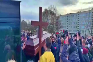 Ceremony for dead Belarus anti-govt protester held in Minsk