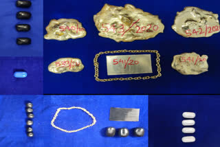 Chennai Custom seized gold worth Rs 2 crore 6 lakh