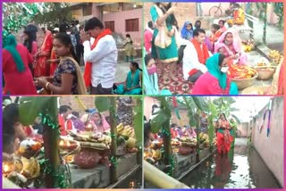 Devotees prayed to the sun in Sri Ram temple in Welcome delhi