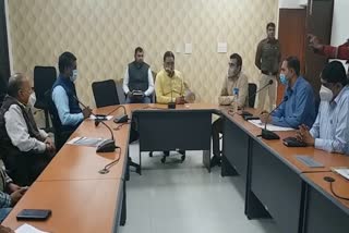 Krishna Middha held meeting with officials of PWD Public Health Department City Council in Jind