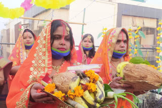 chhath puja celebrated in uttam nagar