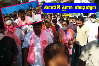 thalasani campaigning in santhnagar and ameerpet divisions