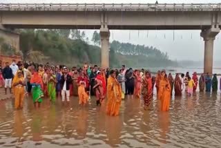 end of festival chhath