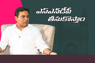 it minister ktr on hyderabad drainage system