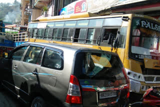 Traffic jam sarkaghat