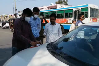 fatehabad administration cut challan for not wearing mask