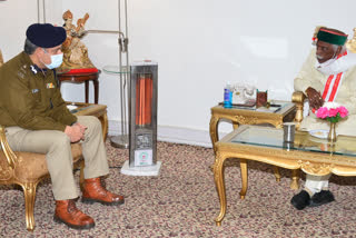 Director General of Police Sanjay Kundu met Governor Dattatreya