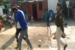 Police make two persons do squats in Madhya Pradesh's Dewas for allegedly sexually harassing women on streets.