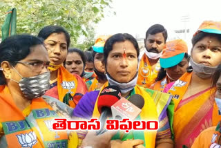 bjp candidate campaign at asifnagar for ghmc elections