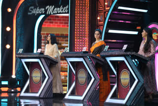 Aindrita, Sudharani, Anu Prabhakar Entry to the Suvarna Super Star Show