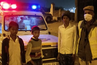 three boys handed over to their families