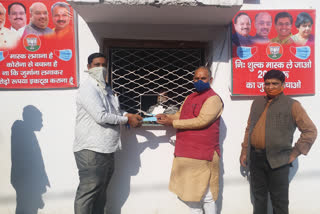 Mayor Jayaprakash started Mask Bank IN DELHI