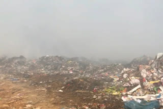 Fire in salem solid waste dumpyard