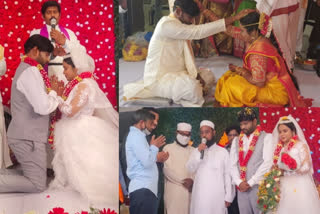 Couple gets married as per three religious traditions