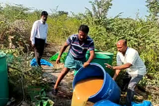 seb attack on natu sara at ananthapur district