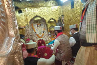 BJP national president JP Nadda reached Naina Devi temple