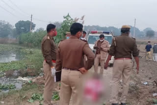 A woman dead body found in Loni pond of Ghaziabad