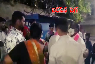 Clashes between BJP and Trs activists at himayath nagar in hyderabad