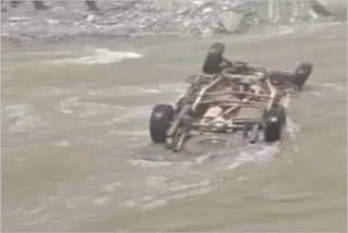 vehicle rolled down in river chenab in ramban