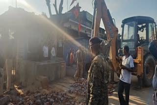 Encroachment removed from main road