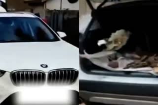 bmw luxury car carrying garbage in ranchi