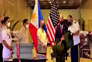 US PROVIDE MISSILES AND RENEWS PLEDGE TO DEFEND PHILIPPINES
