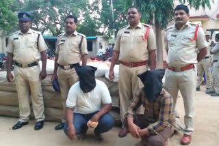 police take over the gutka at komarolu prakasham district