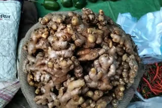 chemical and acid washed ginger in azadpur mandi in delhi