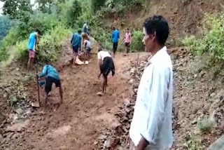 vijyanagaram district tribals laid road