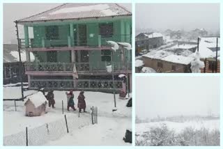 Snowfall in Lahaul Spiti