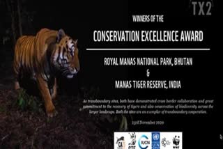 TX2 Conservation Excellence Award for Manas National Park of Assam, Royal Manas National Park of Bhutan